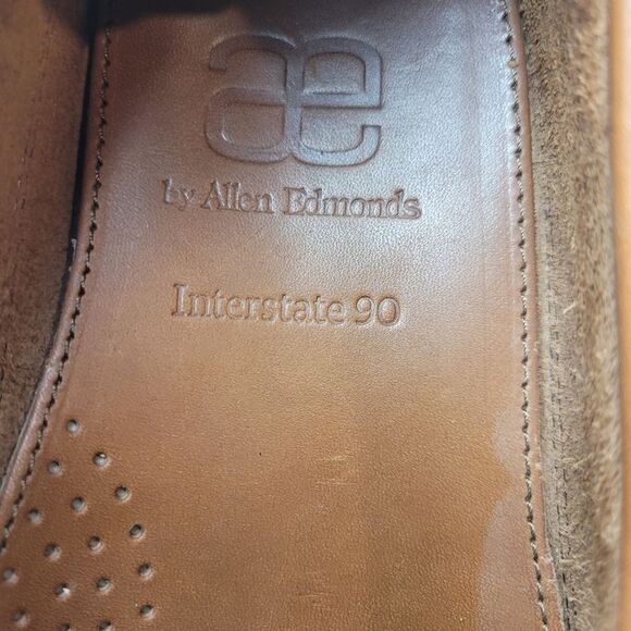 Allen Edmonds Interstate 90 Men's Driving Loafer Size 10 Brown Leather Shoes - Picture 10 of 11